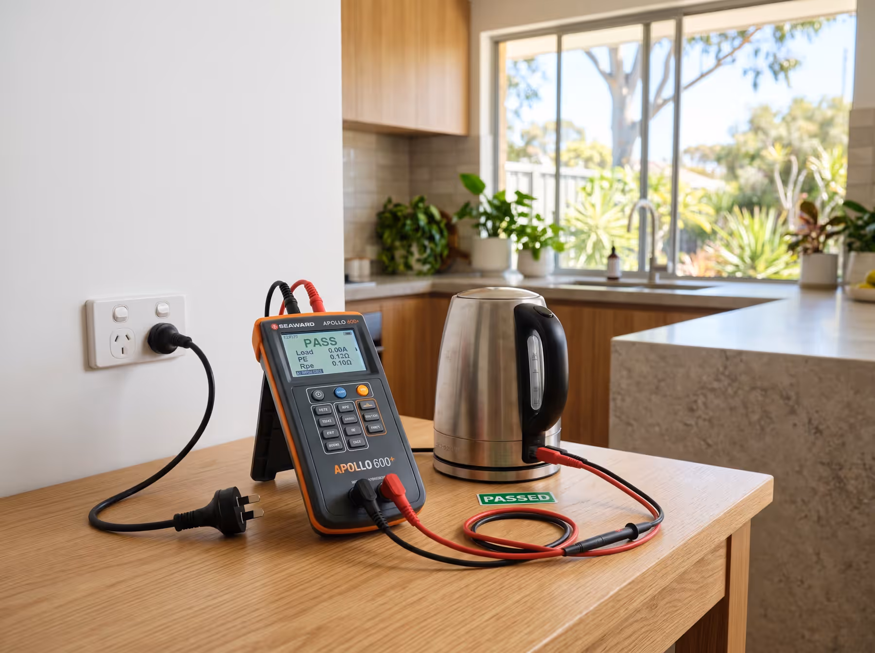 Electrical safety testing in a Perth home