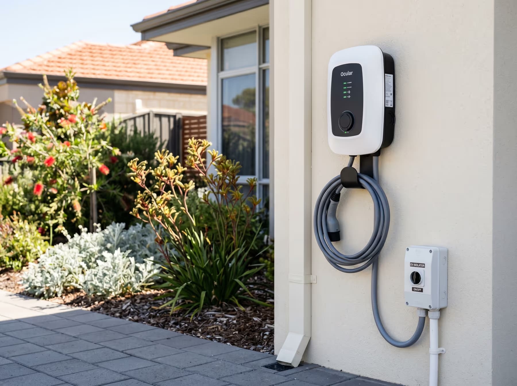 EV charger electrical installation — Otter Air, Perth