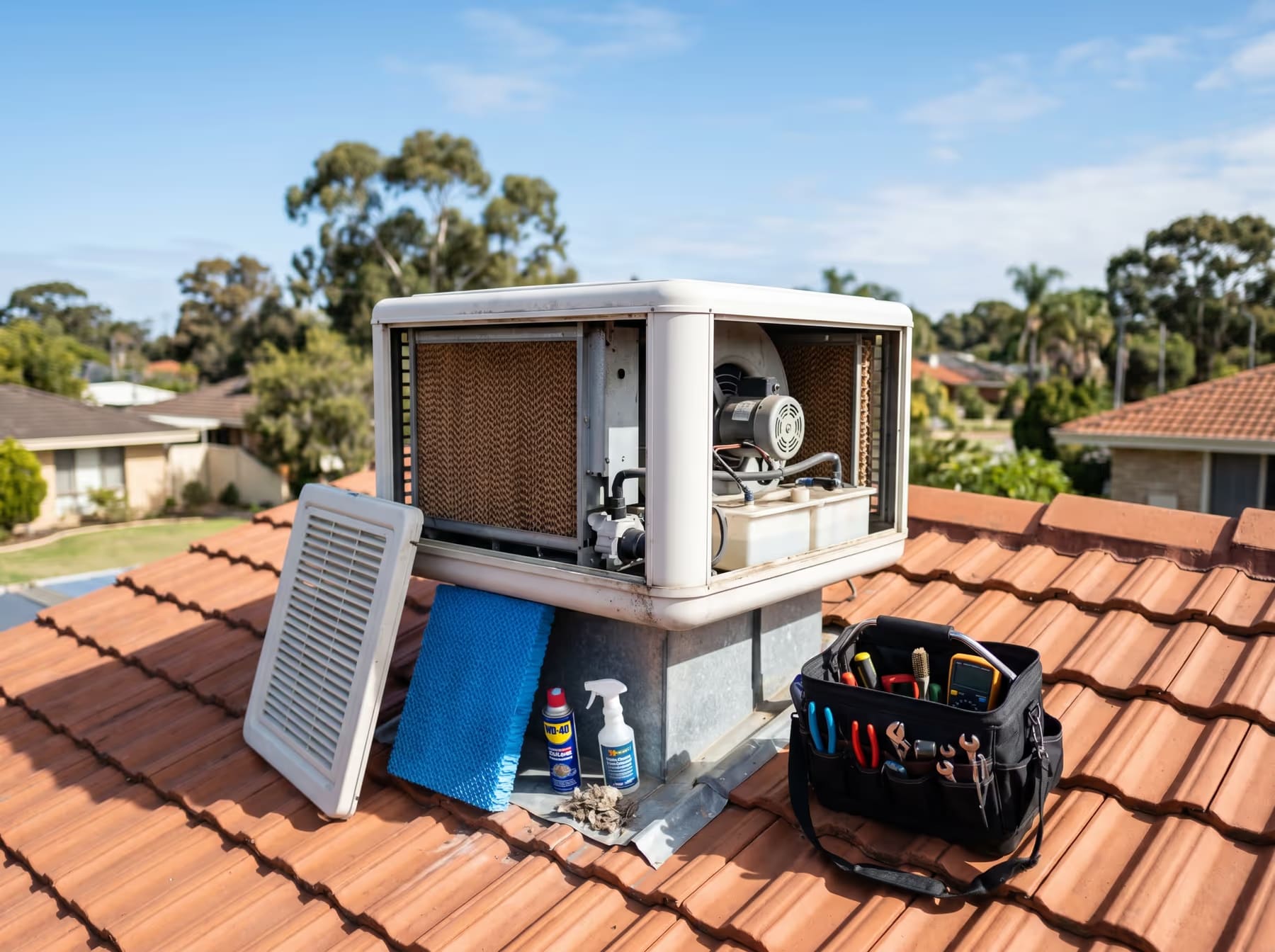 Evaporative system maintenance and repair — Otter Air, Perth