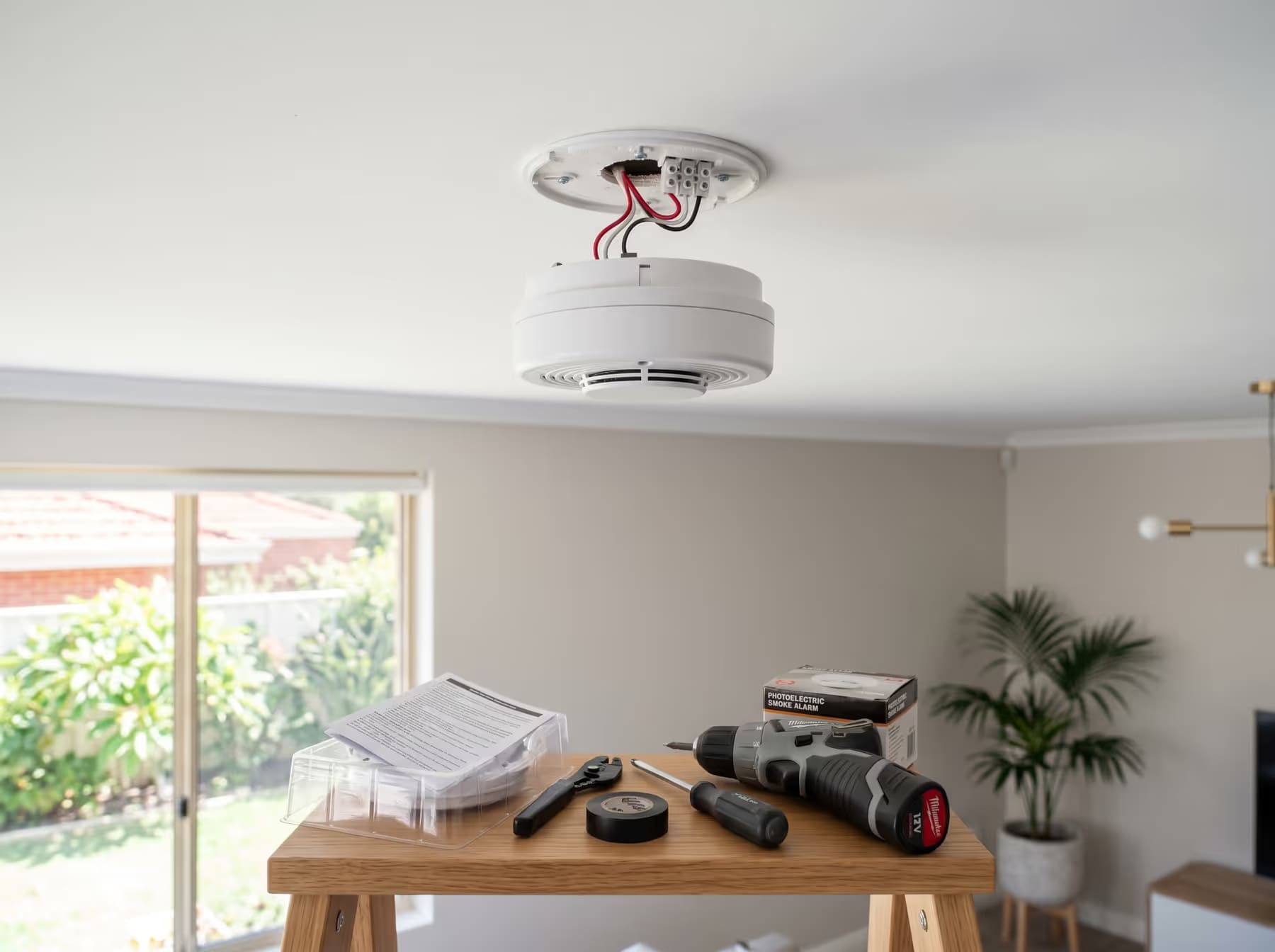 installing smoke alarm — Otter Air, Perth