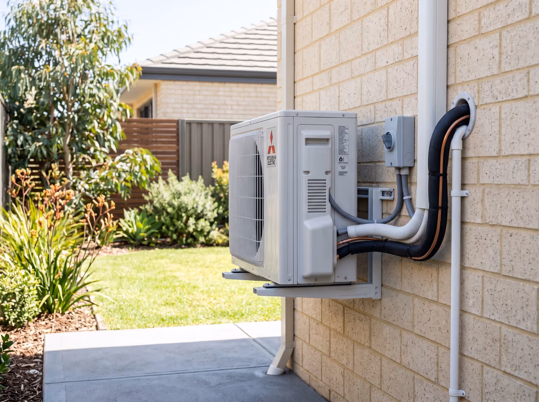 Split system air conditioner installation
