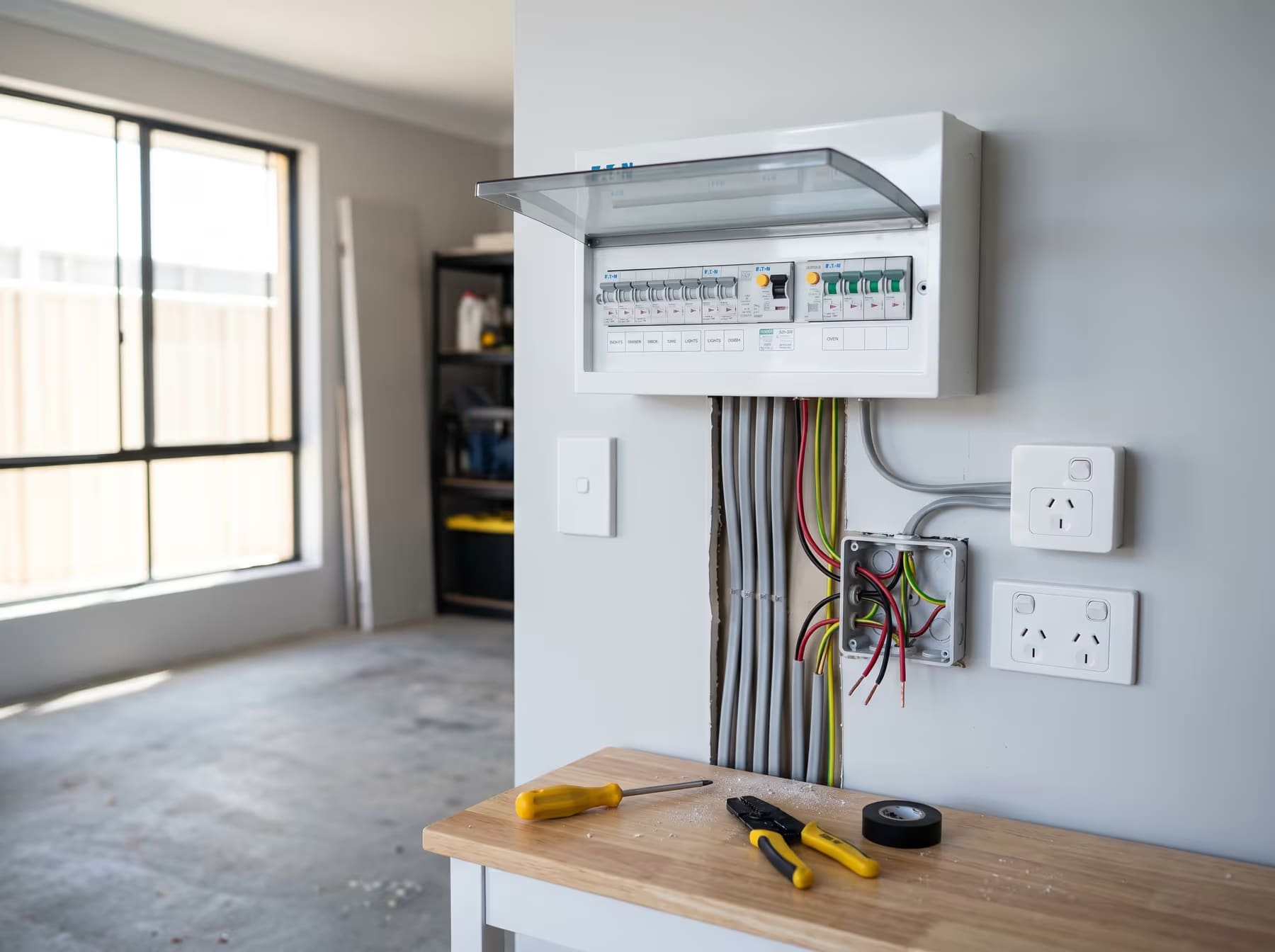 New power points circuits rewiring — Otter Air, Perth