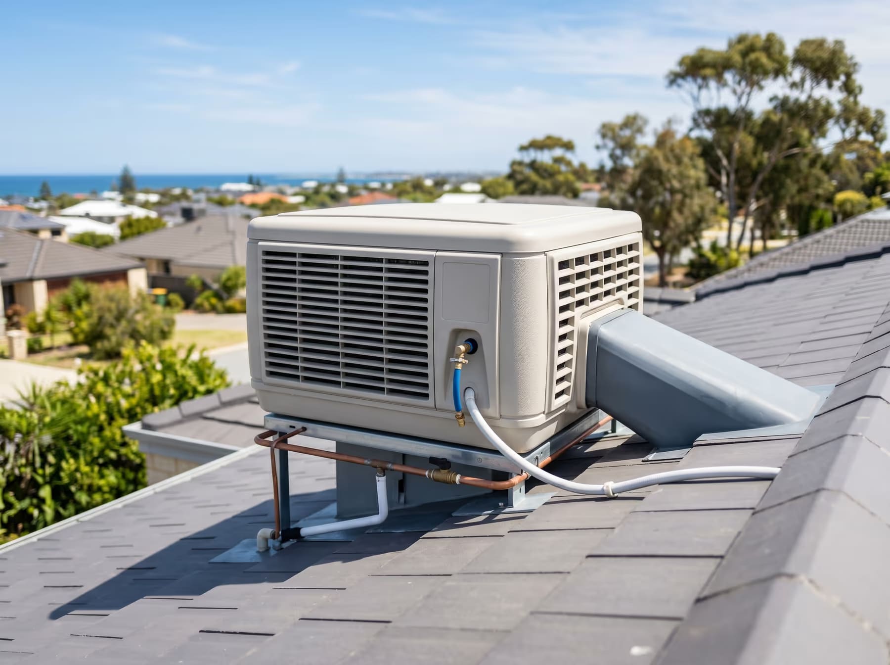 servicing evaporative system — Otter Air, Perth