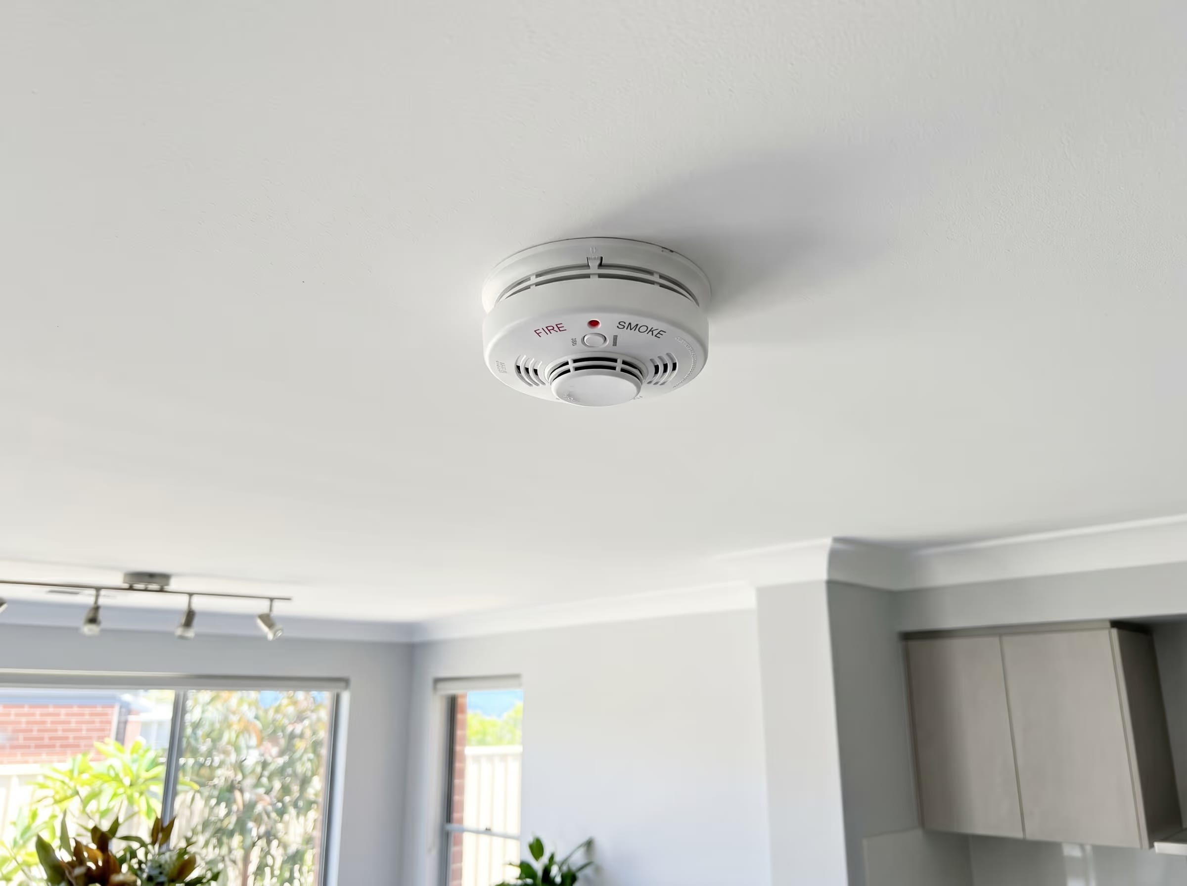 Smoke alarm on ceiling — Otter Air, Perth